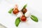 Fresh mozzarella and tomato appetizer