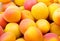 Fresh natural apricot background