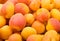 Fresh natural apricot background