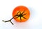 Fresh orange tomatoes,  on a white background Concepts, vegetables, kitchen gardens and as a health food. Illustration - l