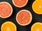 Fresh Oranges and Pink Grapefruits Citrus Fruit