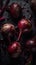 Fresh Organic Beetroot Vegetable Vertical Background.