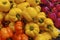 Fresh Organic Bell Peppers make Vibrant Colors in Vancouver\'s Grandville Island Market