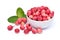 Fresh organic Carunda or Karonda fruits in white bowl