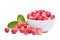 Fresh organic Carunda or Karonda fruits in white bowl