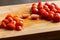 Fresh Organic Cherry Tomatoes on Wooden Board - Vibrant Farm-to-Table Delight