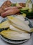 Fresh organic chicory endive salad ready to eat, traditional food in Belgium and the Netherlands