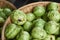 Fresh organic fruit, guavas, at the market.