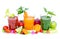 Fresh, organic fruit and vegetable juices