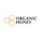Fresh Organic Honey logo and icons with honeycombs.