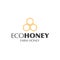 Fresh Organic Honey logo and icons with honeycombs.