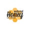 Fresh Organic Honey logo and icons with honeycombs.