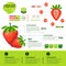 Fresh Organic Infographics Natural Fruits Growth, Agriculture And Farming