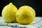 Fresh organic lemon. Natural diet fruit for sour taste lemonade. Exotic refreshing zest