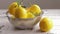 Fresh organic lemon with thyme