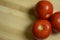 Fresh Organic Three Red Tomatoes