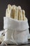 Fresh organic white Dutch asparagus