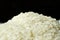 Fresh organic white raw rice grains texture, uncooked rice background