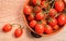 Fresh oval tomatoes ready for sauce