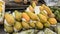 Fresh papayas at Brazilian street market