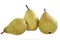 Fresh pears isolated on white