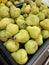 Fresh pears ready to be sold in the market