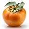 Fresh Persimmon photo white background