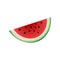 Fresh piece of red watermelon, summer cold fruit