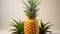 Fresh pineapple, nature sweet, juicy, tropical fruit generated by AI