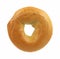 Fresh plain bagel