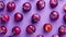 Fresh plums on purple background