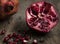 Fresh pomegranate food photography recipe idea