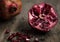 Fresh pomegranate food photography recipe idea