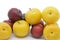 Fresh prunes fruit food