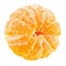 Fresh purified ripe mandarin isolated on white background