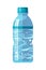 Fresh purified water in blue plastic bottle