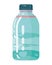 Fresh purified water in plastic bottle icon