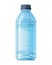 Fresh purified water in transparent plastic bottle