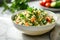 Fresh Quinoa Salad Bowl, Healthy Eating Concept