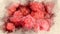 Fresh raspberries background