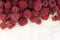 Fresh raspberries, closeup