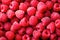 Fresh raspberries closeup background