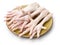 Fresh raw chicken feet are mostly used for cooking Chinese cuisine