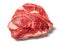 Fresh raw rib eye steak on white isolated surface. Meat industry product. Premium tender meat cut