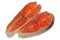 Fresh raw salmon pieces