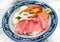 Fresh raw seafood mixed rice bowl Kaisen-don/ Japanese tasty food