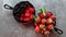 Fresh raw tasty strawberry, rasberry and mulberry rich of vitamin