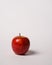 Fresh red apple isolated on white background.