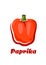 Fresh red bell pepper vegetable