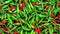 Fresh red and green chilli background. Healthy food. Fresh vegetables